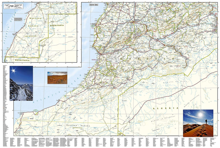 Carte routière - Maroc | National Geographic carte pliée National Geographic 