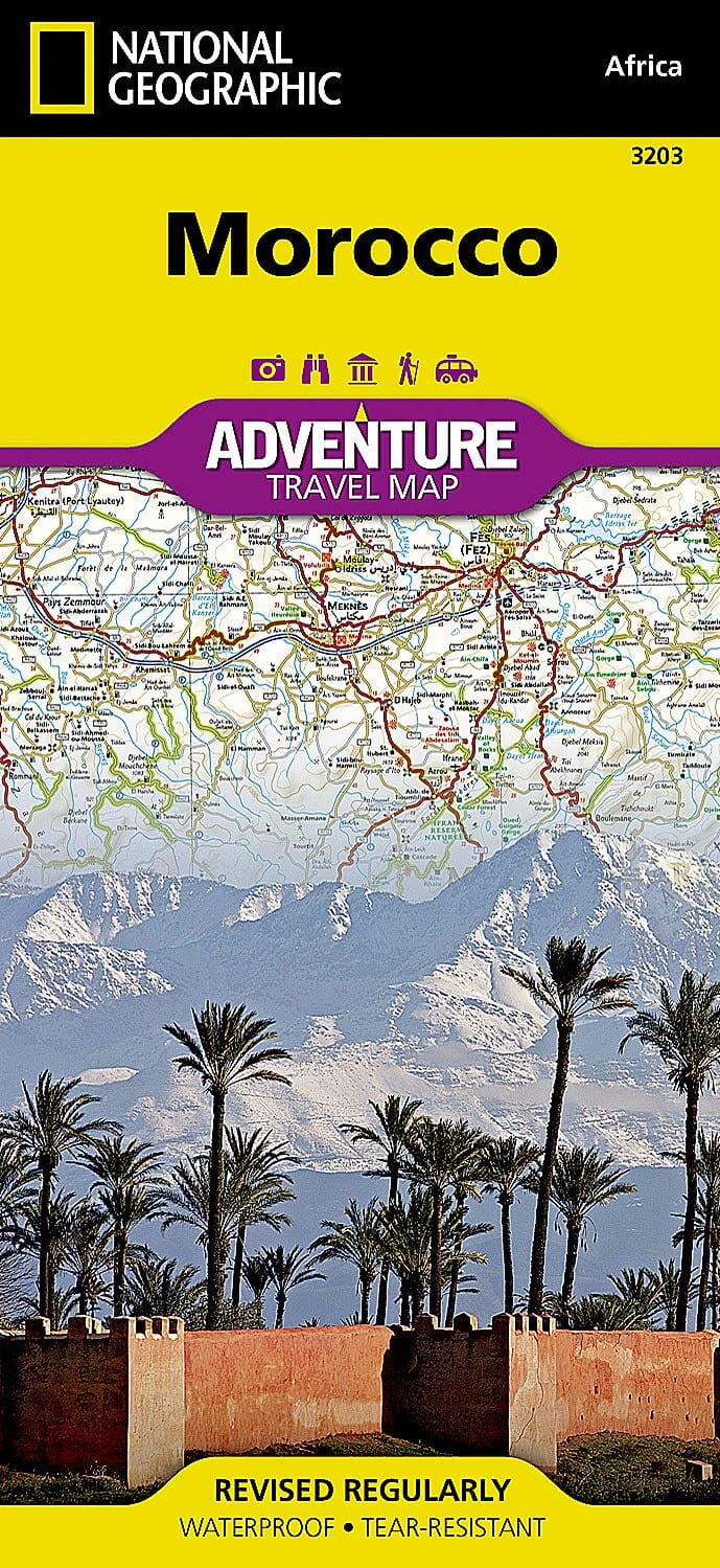 Carte routière - Maroc | National Geographic carte routière National Geographic