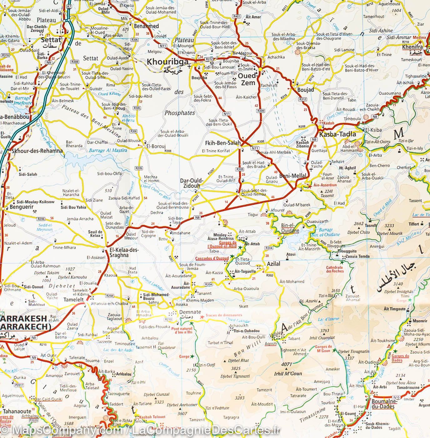 Carte routière - Maroc | Reise Know How carte routière Reise Know-How