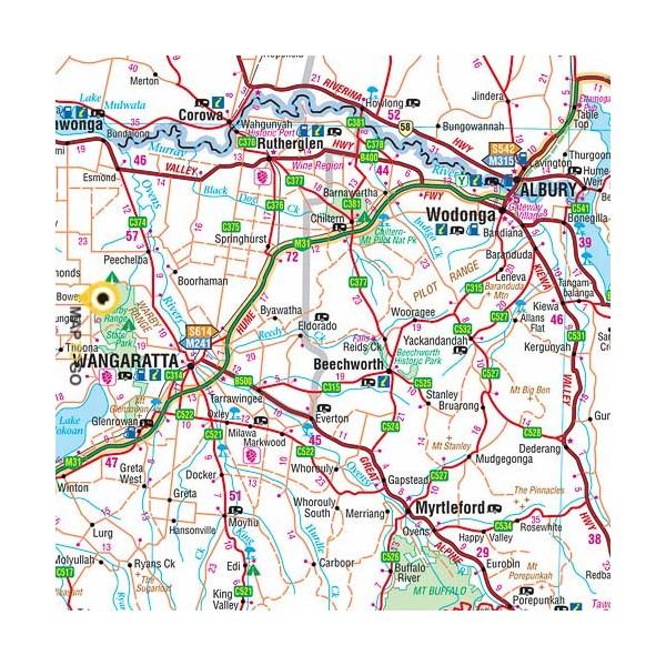 Carte routière - Melbourne à Sydney (Australie) | Hema Maps carte routière Hema Maps