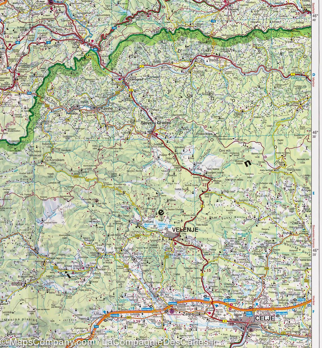 Carte routière - Mer Adriatique Nord (Italie, Autriche, Slovénie) | Freytag & Berndt carte pliée Freytag & Berndt 