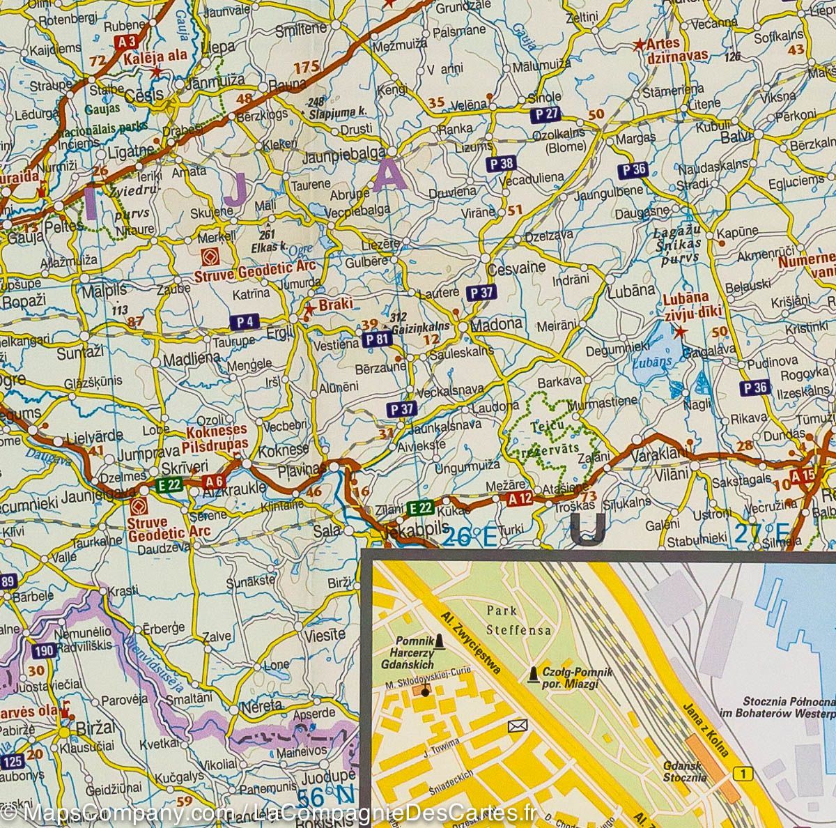 Carte routière - Mer Baltique | Reise Know How carte routière Reise Know-How