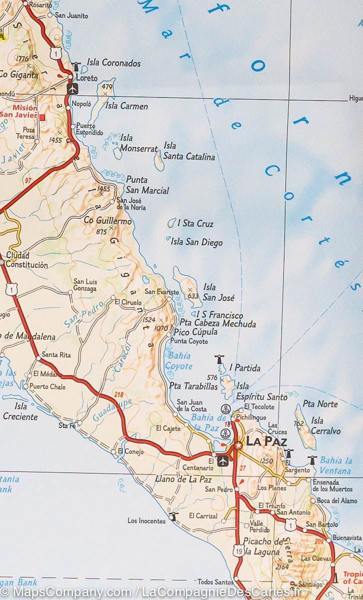 Carte routière - Mexique | National Geographic carte routière National Geographic