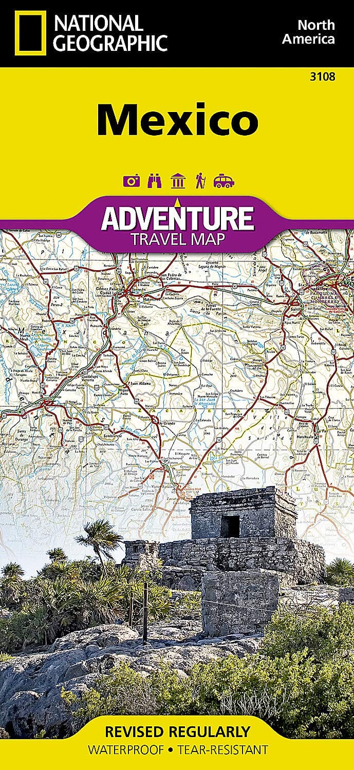 Carte routière - Mexique | National Geographic carte pliée National Geographic 