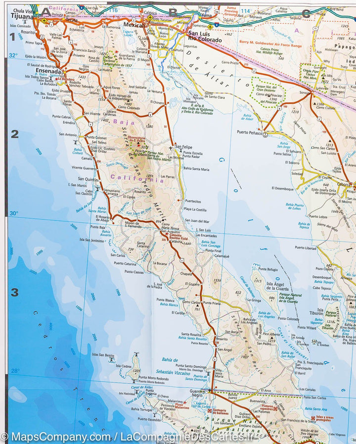 Carte routière du Mexique | Reise Know How - La Compagnie des Cartes