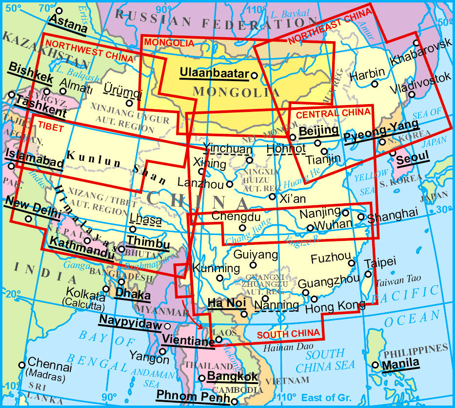 Carte routière - Mongolie | Gizi Map carte pliée Gizi Map 