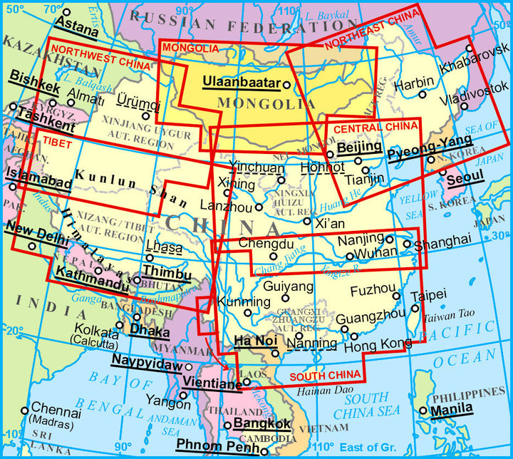Carte routière - Mongolie | Gizi Map carte pliée Gizi Map 