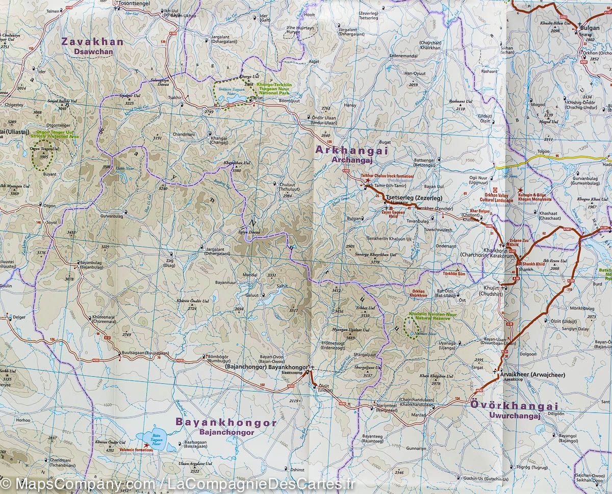 Carte routière - Mongolie | Reise Know How carte routière Reise Know-How