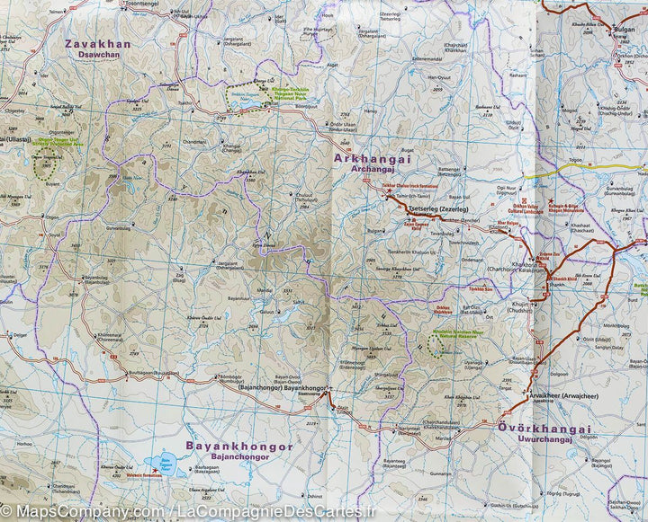 Carte routière - Mongolie | Reise Know How carte pliée Reise Know-How 