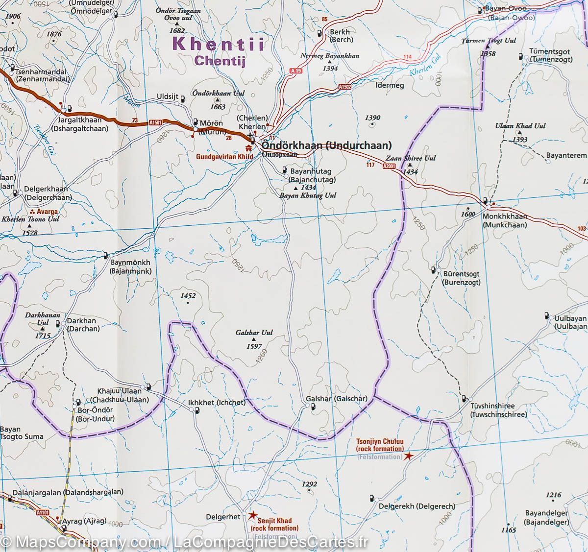 Carte routière - Mongolie | Reise Know How carte routière Reise Know-How