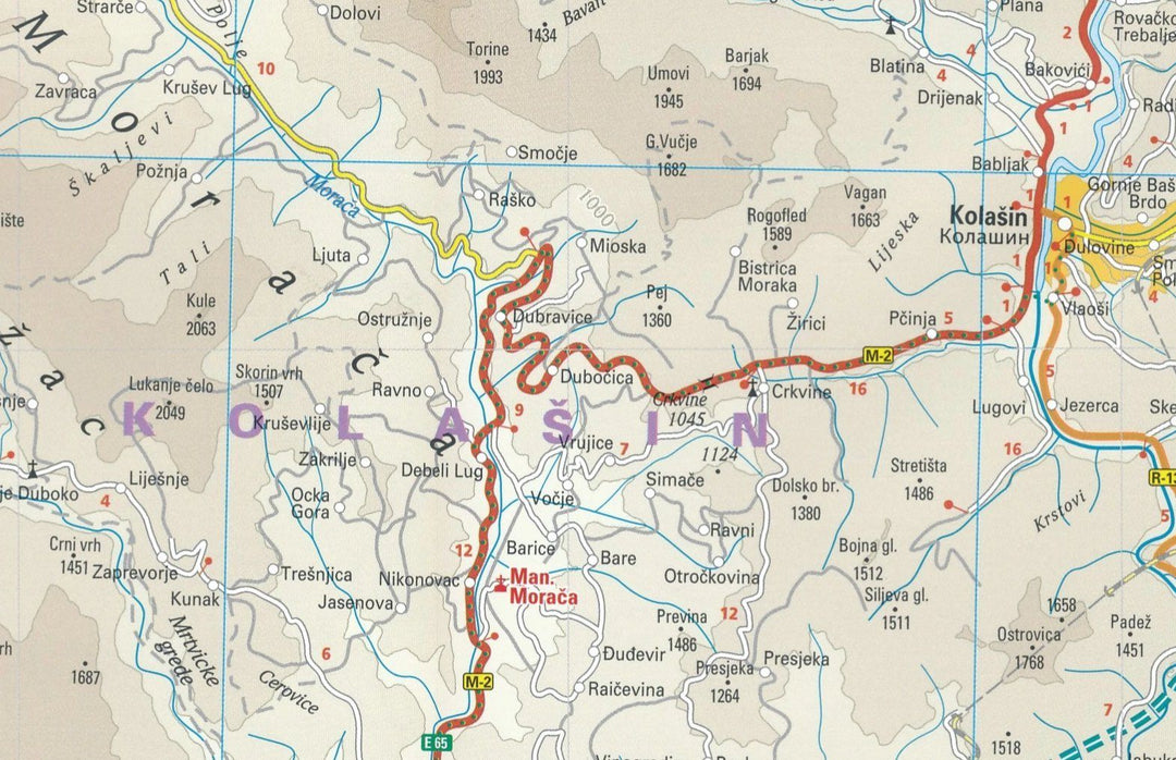 Carte routière - Monténégro | Reise Know How carte pliée Reise Know-How 