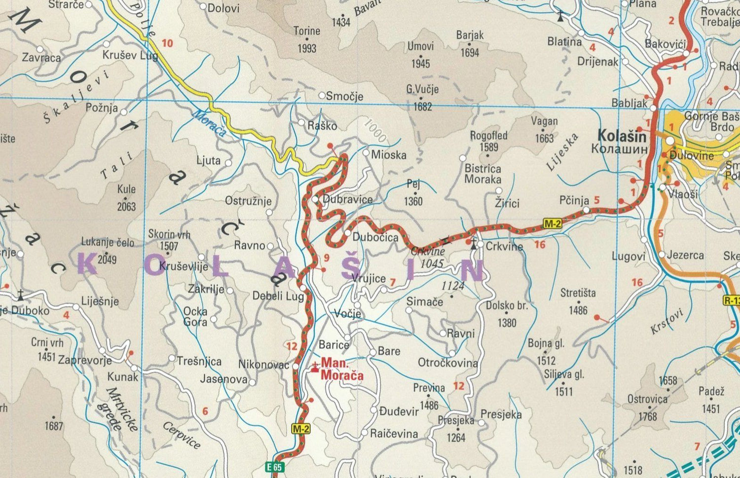 Carte routière - Monténégro | Reise Know How carte routière Reise Know-How