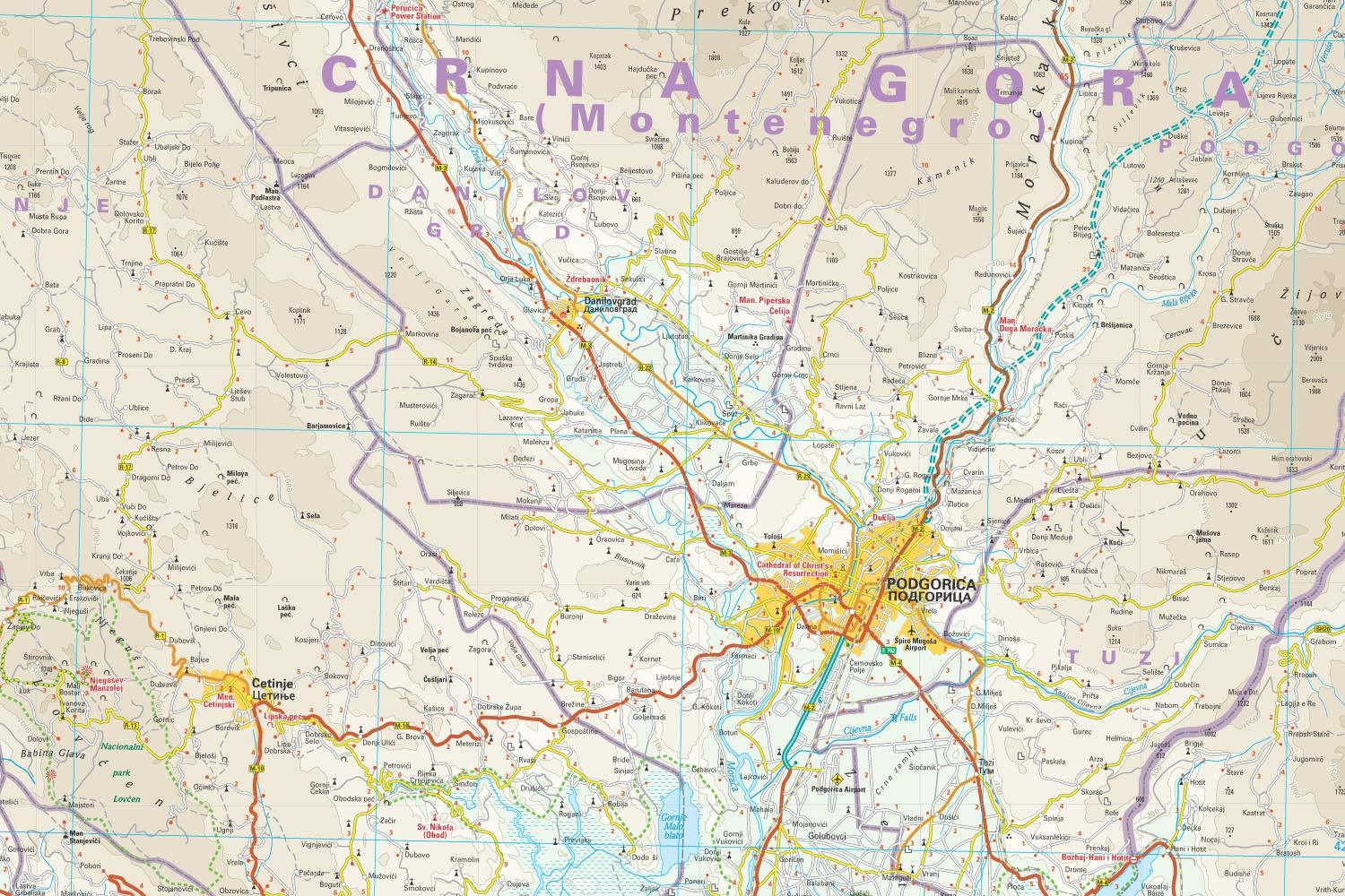 Carte routière - Monténégro | Reise Know How carte routière Reise Know-How