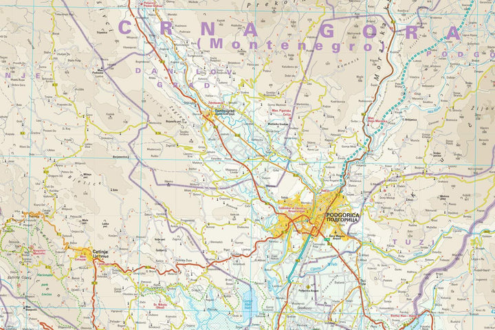 Carte routière - Monténégro | Reise Know How carte pliée Reise Know-How 