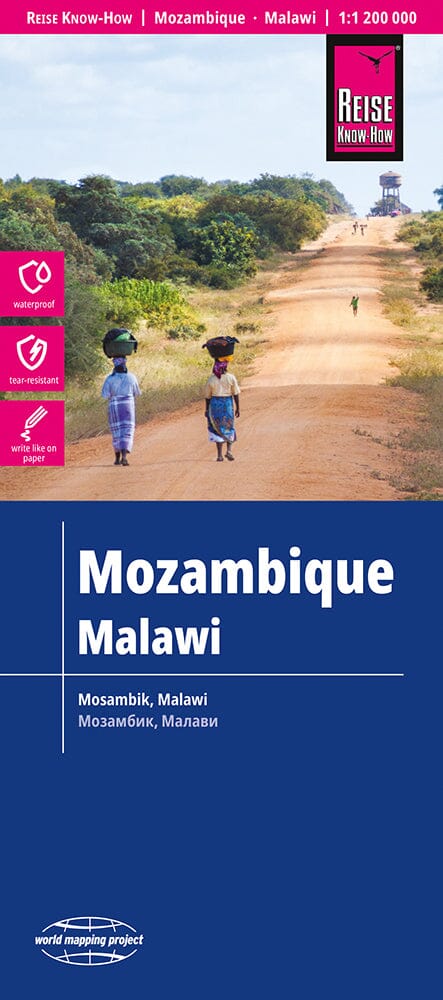 Carte routière - Mozambique & Malawi | Reise Know How carte routière Reise Know-How