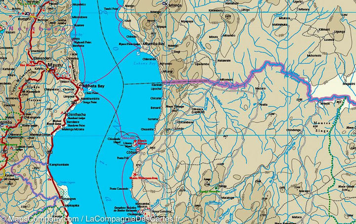 Carte routière - Mozambique & Malawi | Reise Know How carte pliée Reise Know-How 