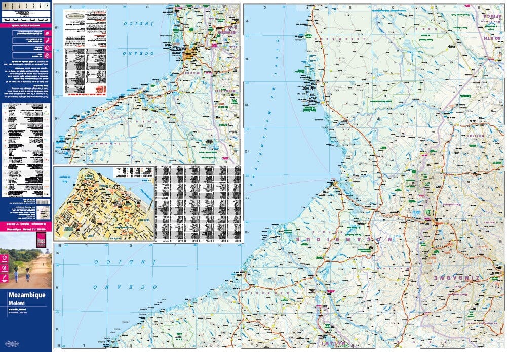 Carte routière - Mozambique & Malawi | Reise Know How carte routière Reise Know-How