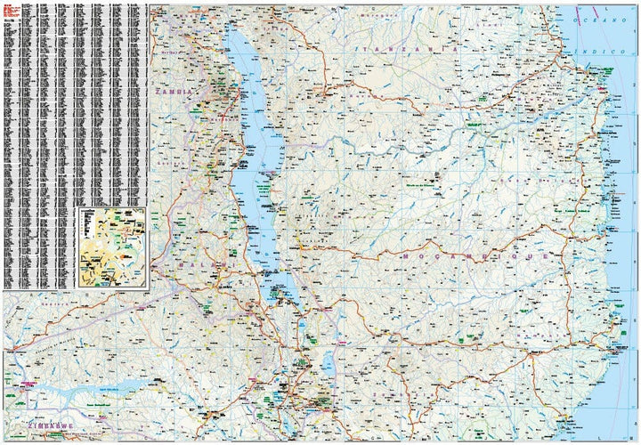 Carte routière - Mozambique & Malawi | Reise Know How carte pliée Reise Know-How 
