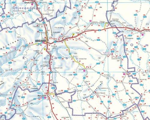 Carte routière - Namibie | Freytag & Berndt carte pliée Freytag & Berndt 