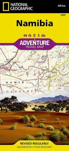 Carte routière - Namibie | National Geographic carte pliée National Geographic 
