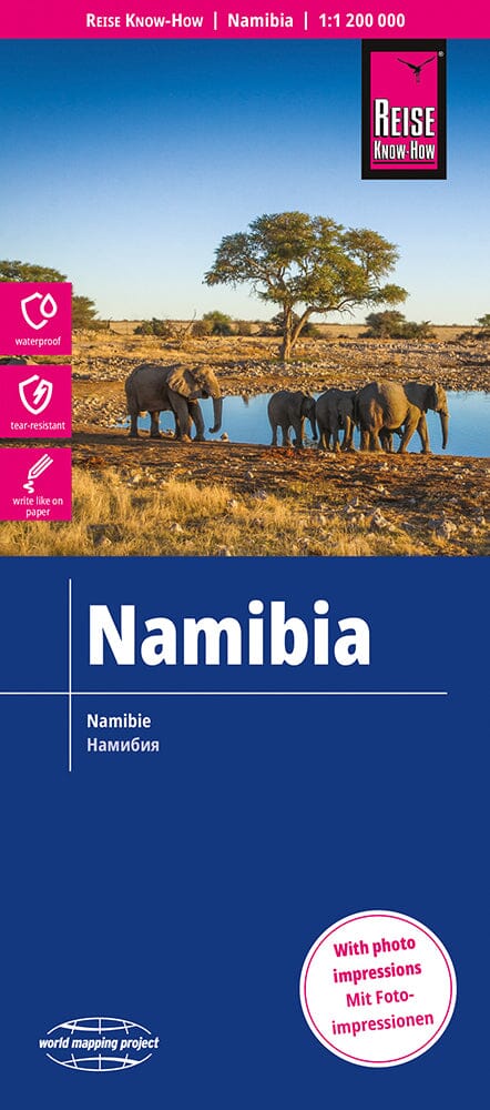 Carte routière - Namibie | Reise Know How carte pliée Reise Know-How 