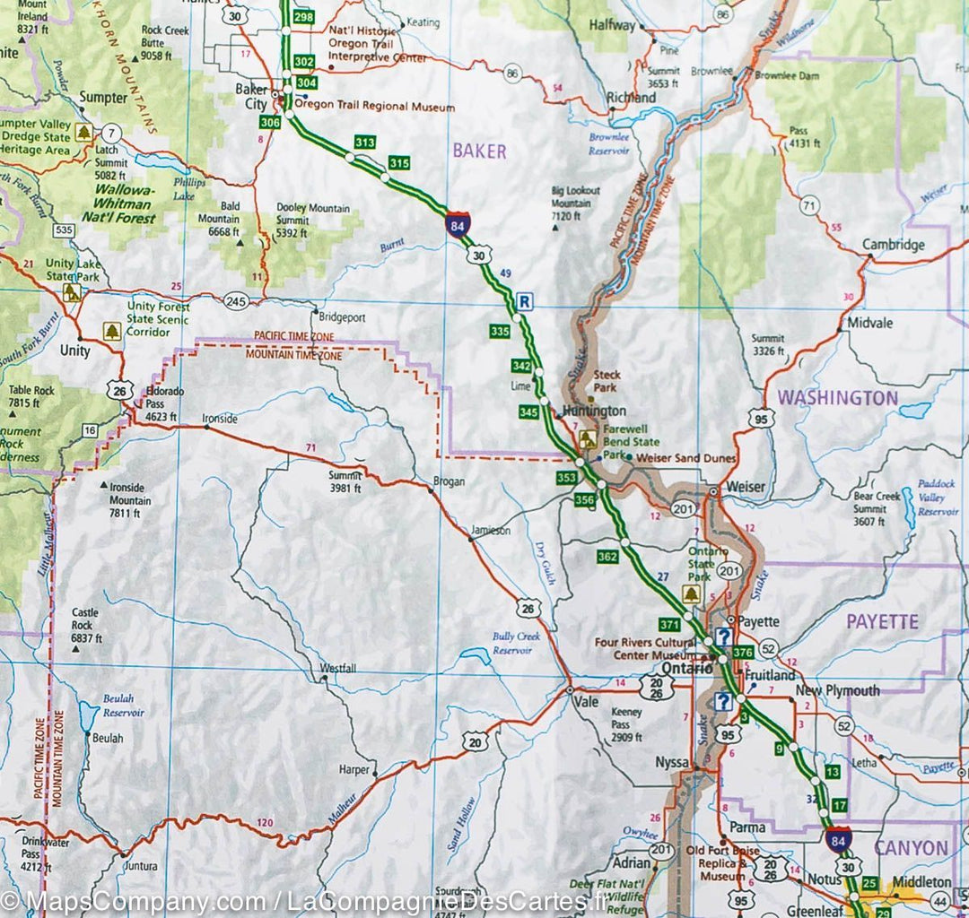 Carte routière n° 1 - USA Nord-Ouest | Hallwag carte pliée Hallwag 
