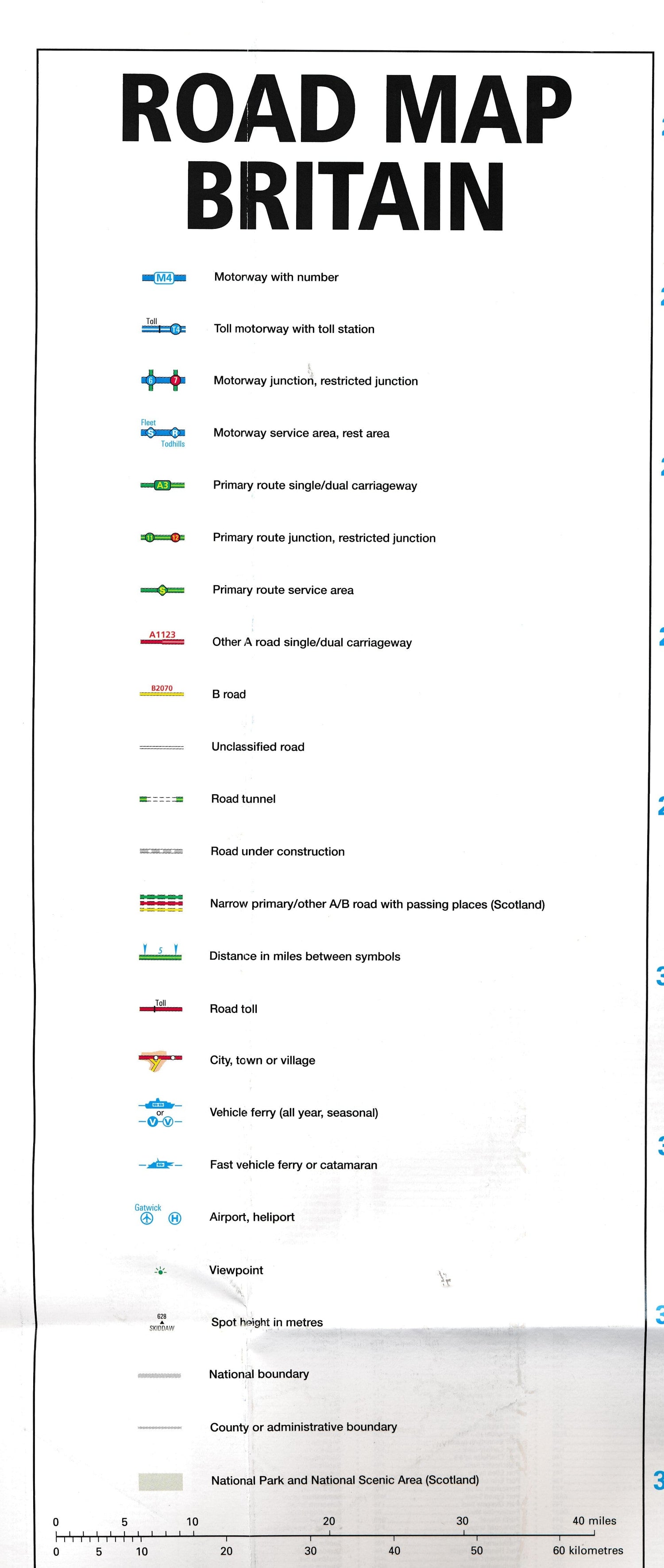 Carte routière n° 10 - Grande Bretagne | AA Publishing carte routière AA Publishing