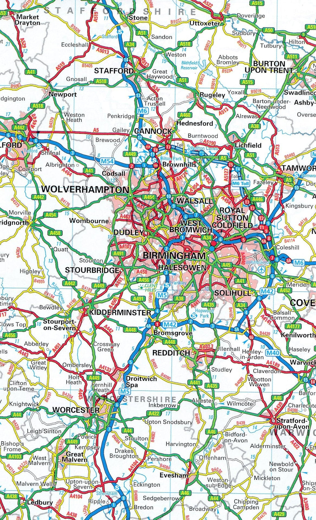 Carte routière n° 10 - Grande Bretagne | AA Publishing carte pliée AA Publishing 