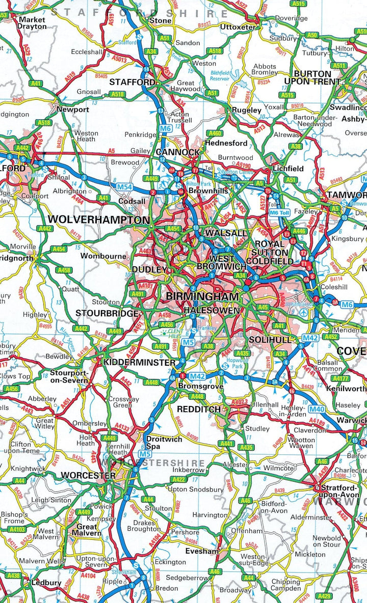 Carte routière n° 10 - Grande Bretagne | AA Publishing carte pliée AA Publishing 