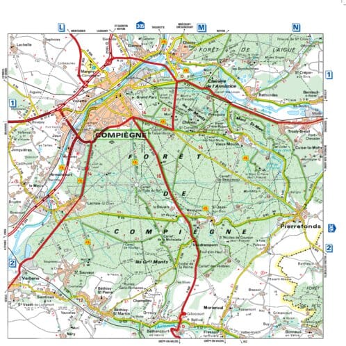Carte routière n° 106 - Environs de Paris | Michelin - Zoom France carte routière Michelin