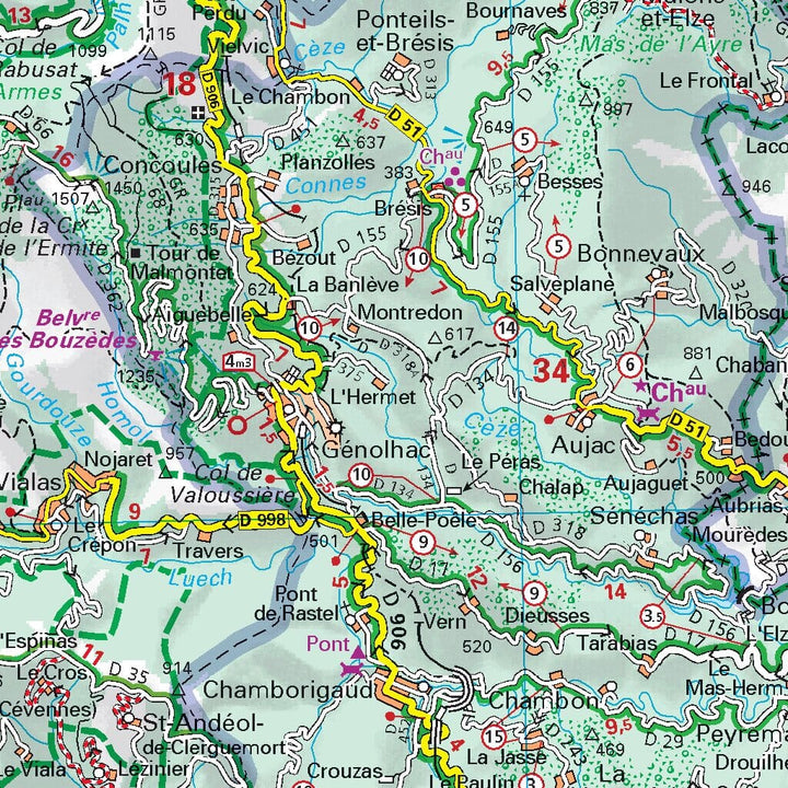 Carte routière n° 113 - Provence & Camargue | Michelin - Zoom France carte pliée Michelin 