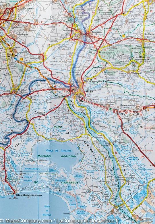 Carte routière n° 113 - Provence & Camargue - VERSION MURALE ET PLASTIFIEE | Michelin carte murale grand tube Michelin 