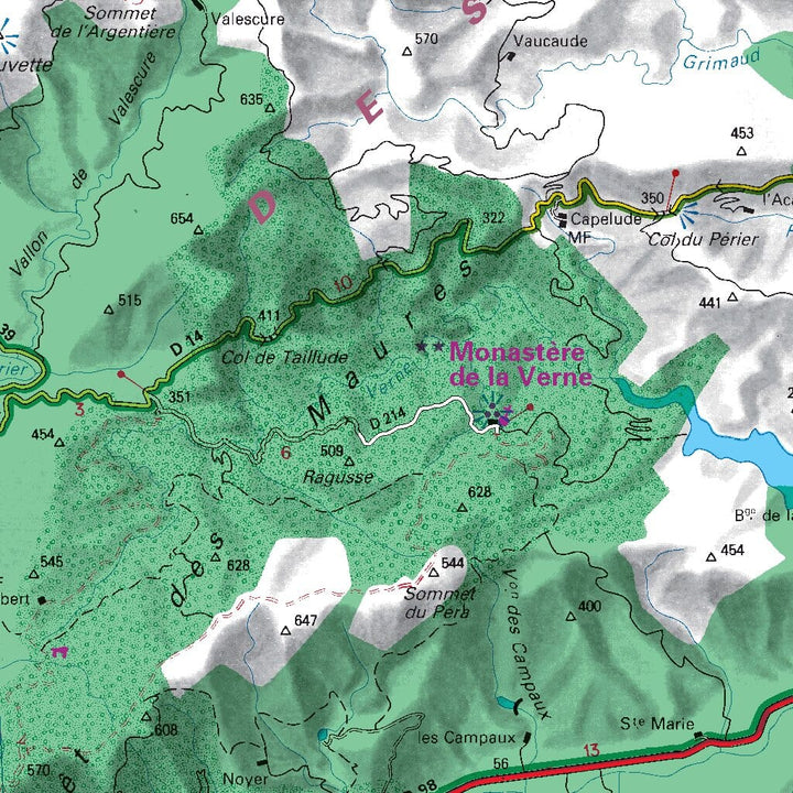 Carte routière n° 114 - Pays Varois & Gorges du Verdon | Michelin - Zoom France carte pliée Michelin 