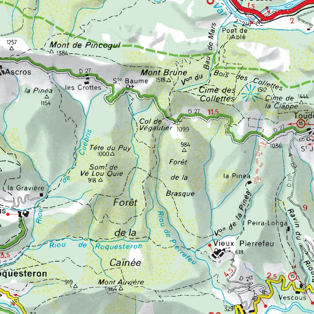 Carte routière n° 115 - Côte d'Azur & Massif de l'Esterel | Michelin - Zoom France carte routière Michelin