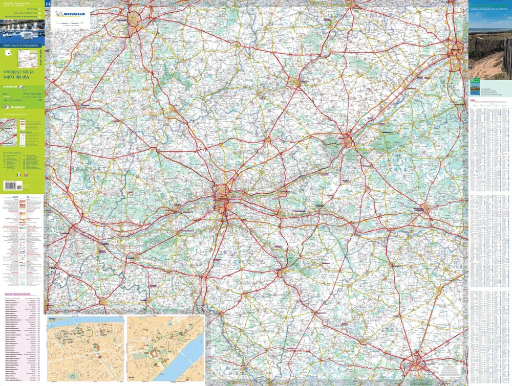 Carte routière n° 116 - Val de Loire et ses châteaux | Michelin - Zoom France carte pliée Michelin 