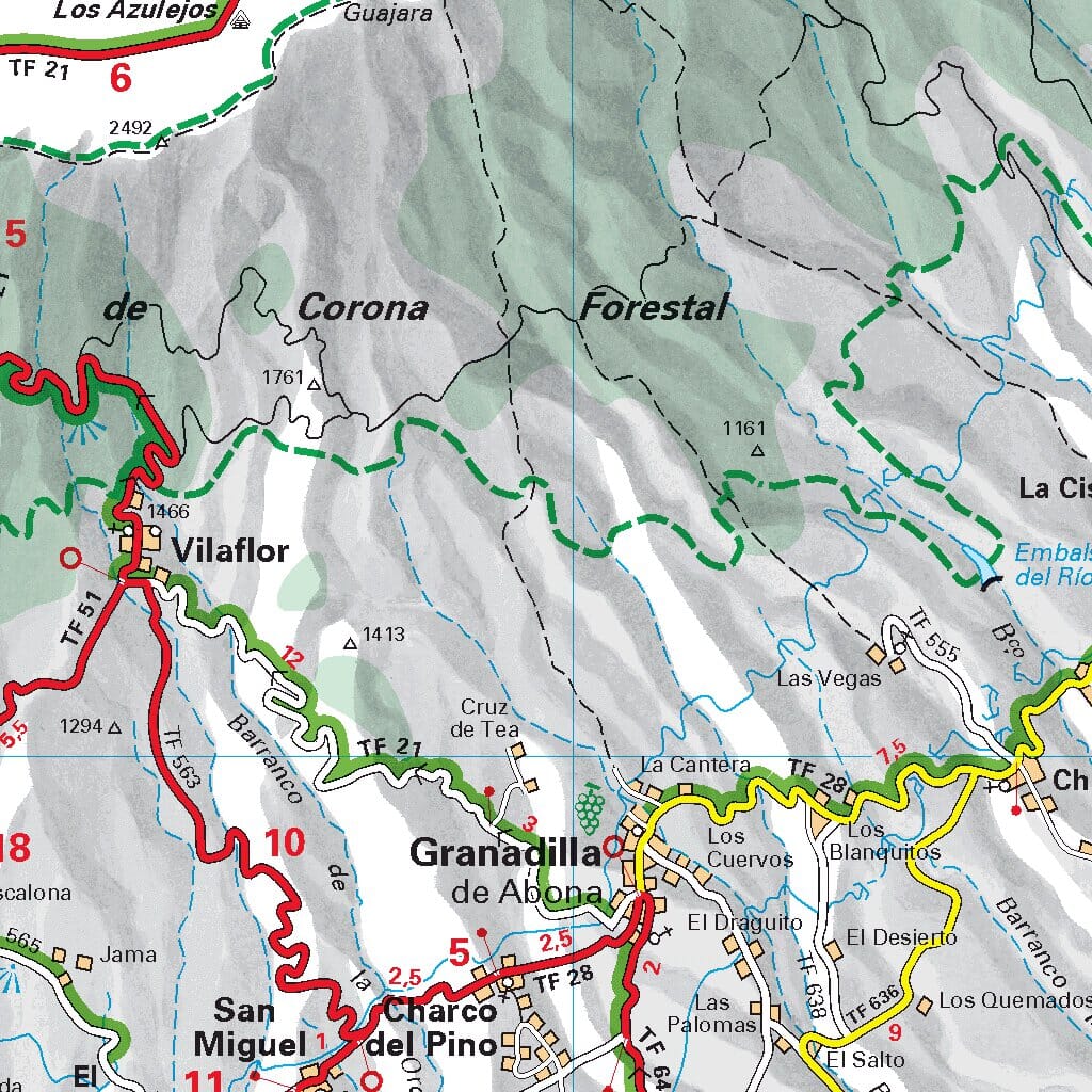 Carte routière n° 125 - Iles Canaries | Michelin - Zoom Espagne carte routière Michelin