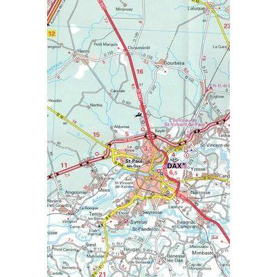 Carte routière n° 133 - Landes Sud & Côte Basque | Michelin - Zoom France carte routière Michelin