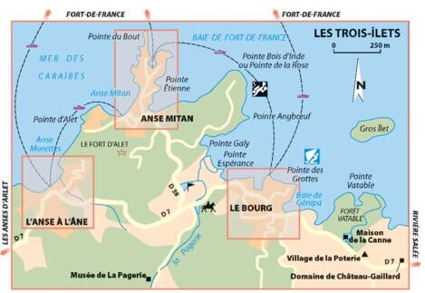 Carte routière n° 138 - Martinique | Michelin - Zoom Outre-mer carte routière Michelin
