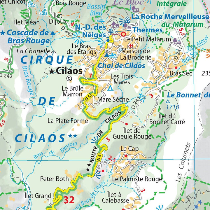 Carte routière n° 139 - La Réunion | Michelin - Zoom Outre-mer carte pliée Michelin 