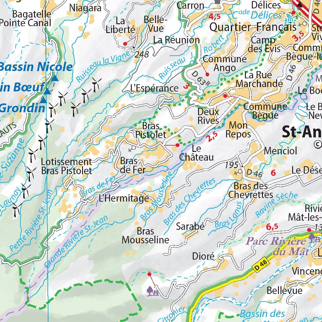 Carte routière n° 139 - La Réunion | Michelin - Zoom Outre-mer carte routière Michelin