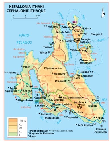 Carte routière n° 140 - Corfou & Iles Ioniennes | Michelin carte routière Michelin