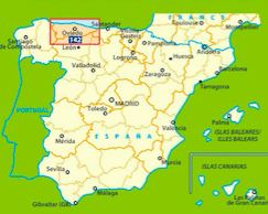 Carte routière n° 142 - Asturies & Costa Verde | Michelin - Zoom Espagne carte routière Michelin