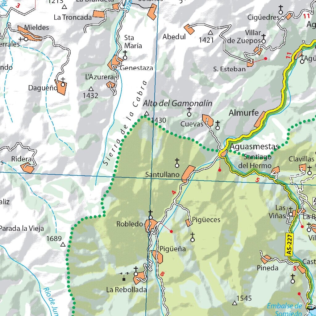 Carte routière n° 142 - Asturies & Costa Verde | Michelin - Zoom Espagne carte pliée Michelin 