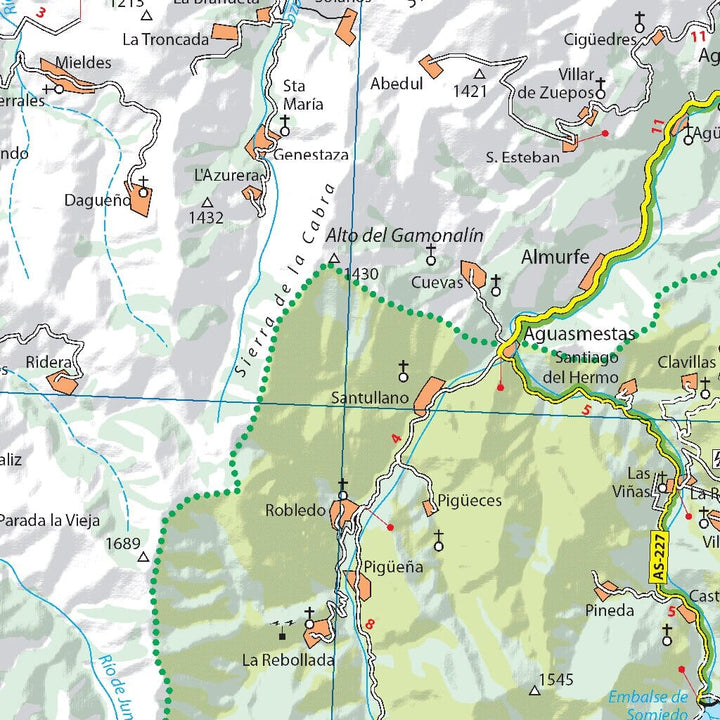 Carte routière n° 142 - Asturies & Costa Verde | Michelin - Zoom Espagne carte pliée Michelin 