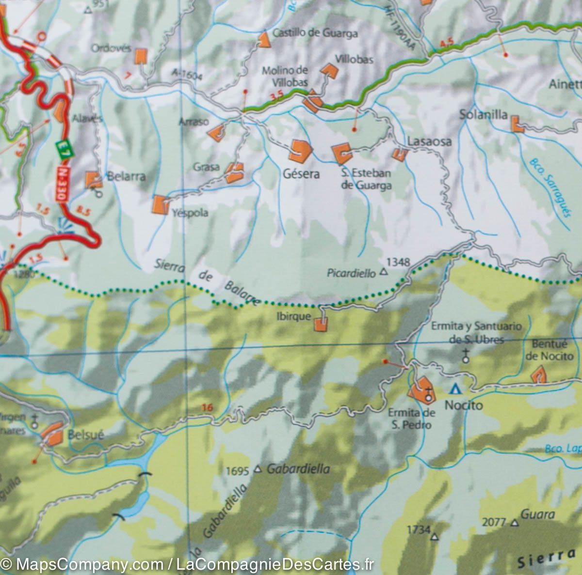 Carte routière n° 145 - Pyrénées Centrales (Béarn, Bigorre, Aragon) | Michelin - Zoom Espagne carte routière Michelin