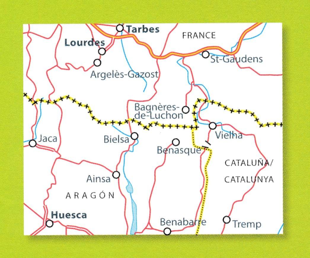 Carte routière n° 145 - Pyrénées Centrales (Béarn, Bigorre, Aragon) | Michelin - Zoom Espagne carte routière Michelin