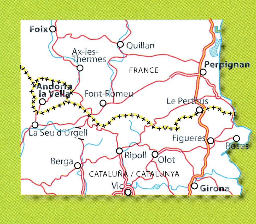 Carte routière n° 146 - Pyrénées Orientales & Andorre | Michelin - Zoom Espagne carte routière Michelin