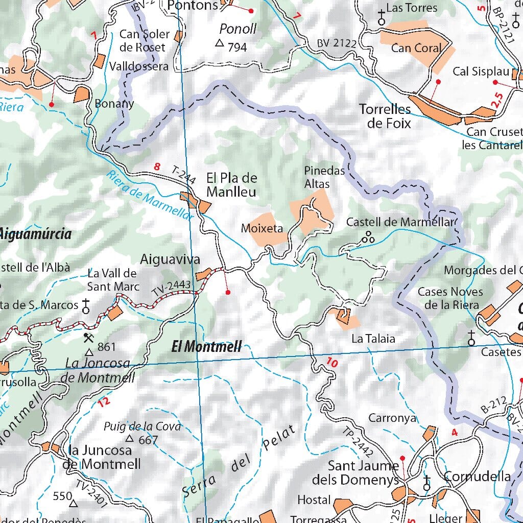Carte routière n° 148 - Costa Daurada | Michelin - Zoom Espagne carte routière Michelin