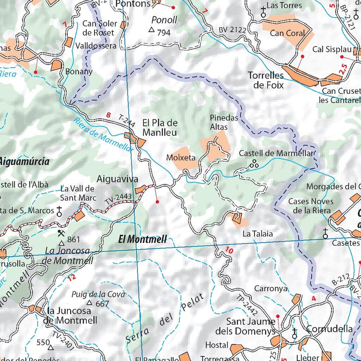 Carte routière n° 148 - Costa Daurada | Michelin - Zoom Espagne carte pliée Michelin 