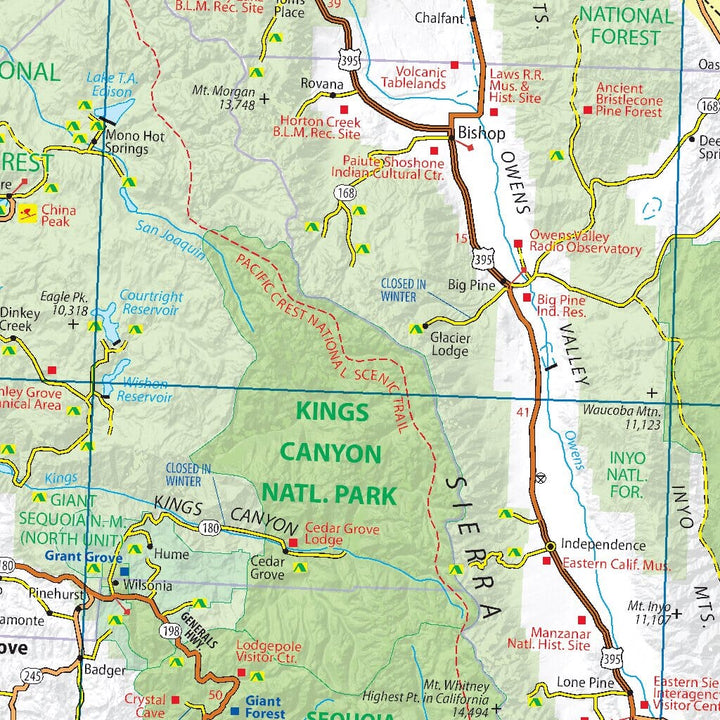 Carte routière n° 174 - Californie & Nevada (USA) | Michelin carte pliée Michelin 